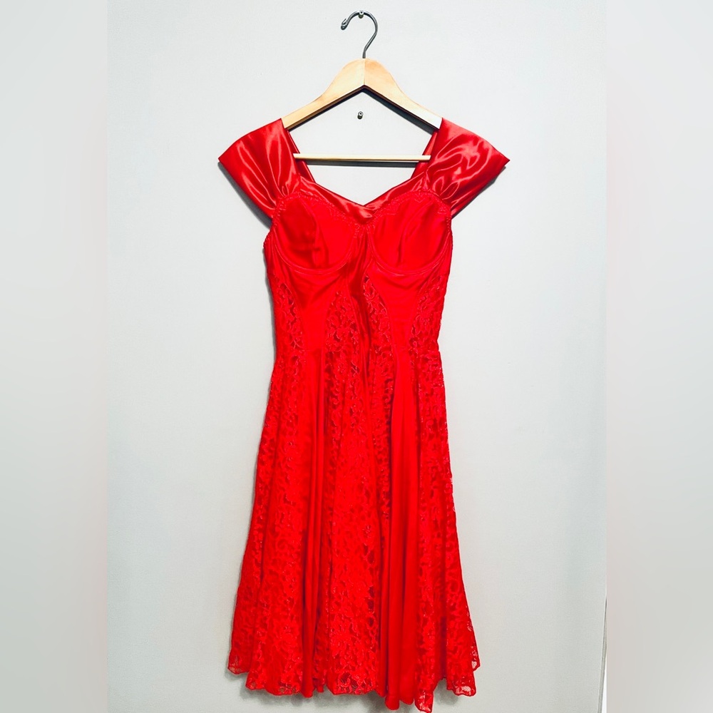 Guess Scarlet Lace Evening Dress